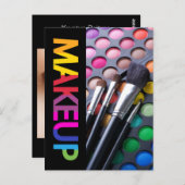 Makeup Artist Comp Card Briefkaart (Voorkant / Achterkant)