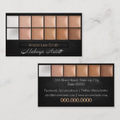 Makeup Artist / Cream Eyeshadow Palette Visitekaartje (Voorkant / Achterkant)