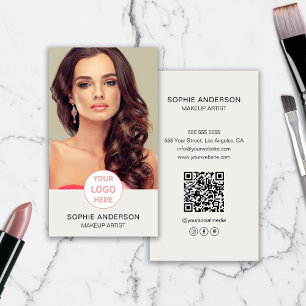 Makeup Artist Custom Logo Foto Visitekaartje