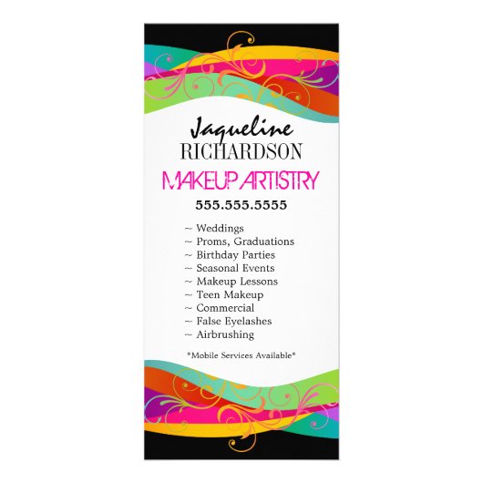 Makeup Artist Custom Rack Kaart (Voorkant)