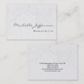 Makeup Artist Damask Pattern Visitekaartje (Voorkant / Achterkant)