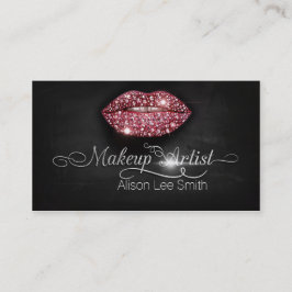 Makeup Artist / Diamonds Sparkle Lips Visitekaartje