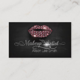 Makeup Artist / Diamonds Sparkle Lips Visitekaartje