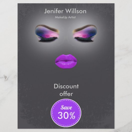 Makeup Artist Discount Offer Flyer (Voorkant)