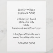 Makeup Artist Discount Offer Flyer (Achterkant)