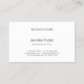 Makeup Artist Elegant Fine Glam Plain Beauty Salon Visitekaartje (Achterkant)