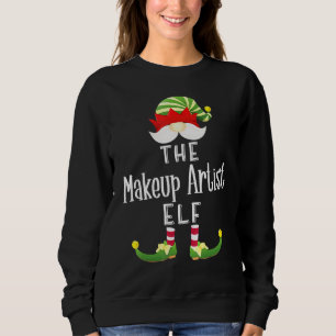 Makeup Artist Elf Groep Kerstmis Pajama Trui