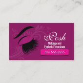 Makeup Artist en Eyelash Extensions Visitekaartje (Voorkant)
