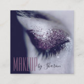 Makeup Artist Eye Grey Visitekaartje (Voorkant)