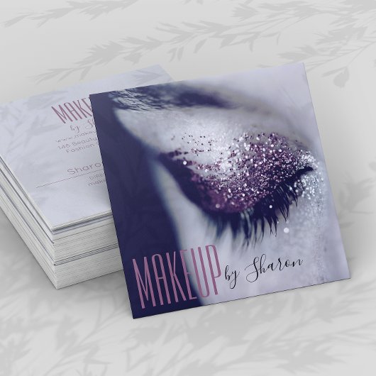 Makeup Artist Eye Grey Visitekaartje