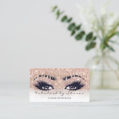 Makeup Artist Eyebrow Lash Glitter Drip Spark Ombr Visitekaartje (Staand voorkant)