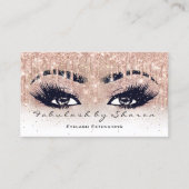 Makeup Artist Eyebrow Lash Glitter Drip Spark Ombr Visitekaartje (Voorkant)