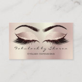 Makeup Artist Eyebrow Lashes Blush Glitter Blush Visitekaartje (Voorkant)