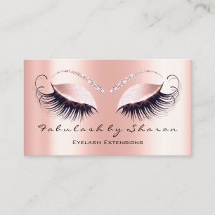 Makeup Artist Eyebrow Lashes Extension Roos Coral Visitekaartje