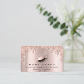 Makeup Artist Eyebrows Lashes Roze Roze Brows Visitekaartje (Staand voorkant)