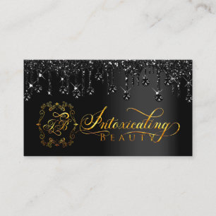 Makeup Artist Eyelash Black Drift Logo Diamond VIP Visitekaartje