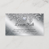 Makeup Artist Eyelash Brushes Cosmetology Silver Visitekaartje (Achterkant)