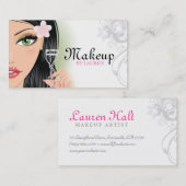 Makeup Artist Eyelash Curler Grey Visitekaartje (Voorkant / Achterkant)