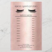 Makeup Artist Eyelash Extensions beidseitig Flyer (Achterkant)