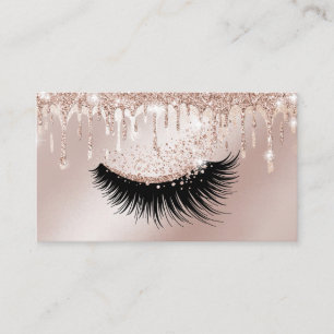 Makeup Artist Eyelash Lashes Glitter Drift Roos Visitekaartje
