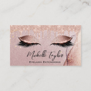Makeup Artist Eyelash Lashes Glitter Drift Roos Visitekaartje