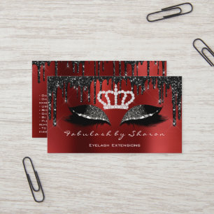 Makeup Artist Eyelashes Extension Loyalty Visitekaartje