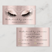 Makeup Artist Eyelashes Extension Roos Brows Visitekaartje (Voorkant / Achterkant)
