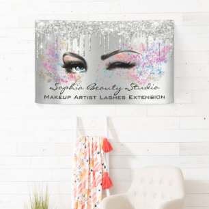 Makeup Artist Eyelashes Grey Drift Silver Blush Spandoek