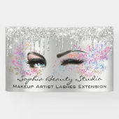 Makeup Artist Eyelashes Grey Drift Silver Blush Spandoek (Horizontaal)