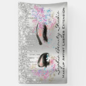 Makeup Artist Eyelashes Grey Drift Silver Blush Spandoek (Verticaal)