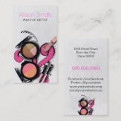 Makeup Artist/Face Paint & Fantasy Makeup Visitekaartje (Voorkant / Achterkant)