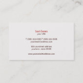 Makeup Artist Faux Gold Leaf Circular Pattern Visitekaartje (Achterkant)