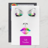Makeup Artist Gift Voucher (Voorkant / Achterkant)