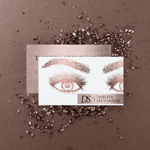 Makeup Artist   Glamoureus Roos Gold Visitekaartje