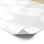 Makeup Artist Gold Lipstick Bokeh Beauty Poster (Hoek)