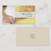 MakeUp Artist Gold Sequin Visitekaartje (Voorkant / Achterkant)
