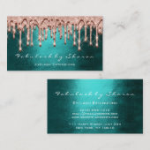 Makeup Artist Hair 3D Effect Drift Roos Black Visitekaartje (Voorkant / Achterkant)