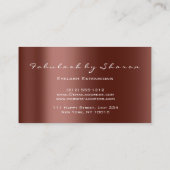 Makeup Artist Hair 3D Effect Glitter Drift Bronze Visitekaartje (Achterkant)