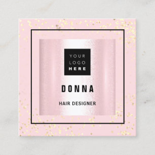 Makeup ARTIST Hair Beauty Pink QR CODE Vierkante Visitekaartje