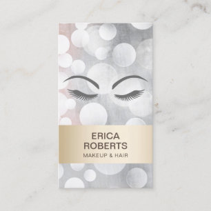 Makeup Artist Hair Salon Gold & Silver Appointment Afsprakenkaartje