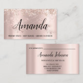 Makeup Artist Hair Salon Lash Event Blogger Roos Visitekaartje (Voorkant / Achterkant)