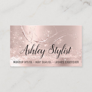 Makeup Artist Hair Salon Lash Extensions Roos Visitekaartje