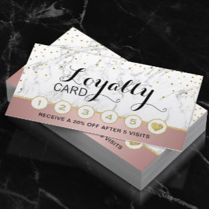 Makeup Artist Hair Salon Marble Roos Gold Loyalty