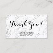 Makeup Artist Hair Salon Modern Marble Loyalty (Achterkant)