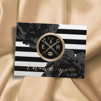 Makeup Artist Hair Salon Modern Stripes Dank u