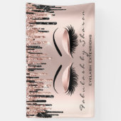 Makeup Artist Heart Lash Glitter Drip Roos Brow Spandoek (Verticaal)