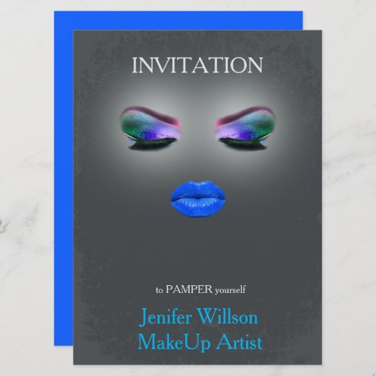 Makeup Artist Invitation (Devant / Derrière)