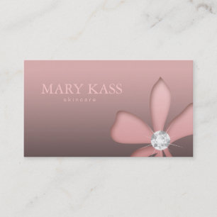 Makeup Artist Jewelry Pink White Diamonds Visitekaartje