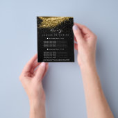 Makeup Artist Lash Black 2 pagina's Prijslijst Gol Flyer (Hand)