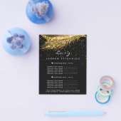 Makeup Artist Lash Black 2 pagina's Prijslijst Gol Flyer (Enkel)